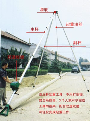 電力組塔絞磨|電力立線桿機|最結(jié)實的鋁合金立桿機|耐用起立水泥桿立