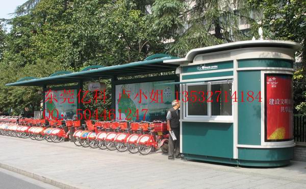 自行車棚頂棚材料用什么？自行車服務(wù)亭哪里有得設(shè)計訂做