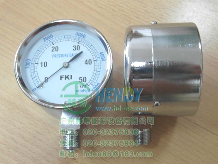 FKI0-50kpa，0-5000mmH2O微壓表燃?xì)鈱Ｓ脡毫Ρ砗? title=