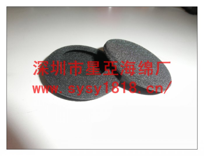 供應(yīng)黑色耳機(jī)海綿套，環(huán)保耳機(jī)海綿套