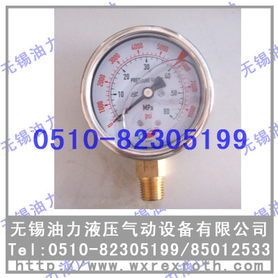 耐震壓力表 100 0-25MPA廠家直銷
