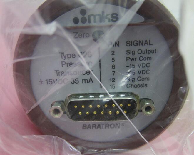 供應(yīng)MKS TYPE626±15vdc-35mA壓力傳感器快速報價