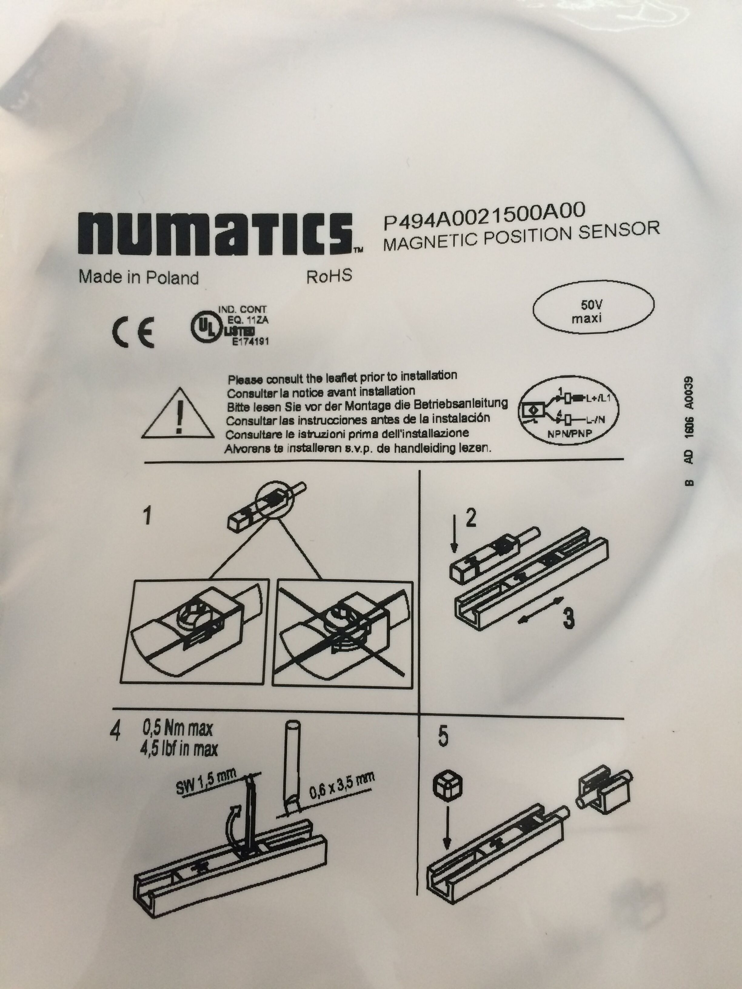 NUMATICS  P494A0012200A00 