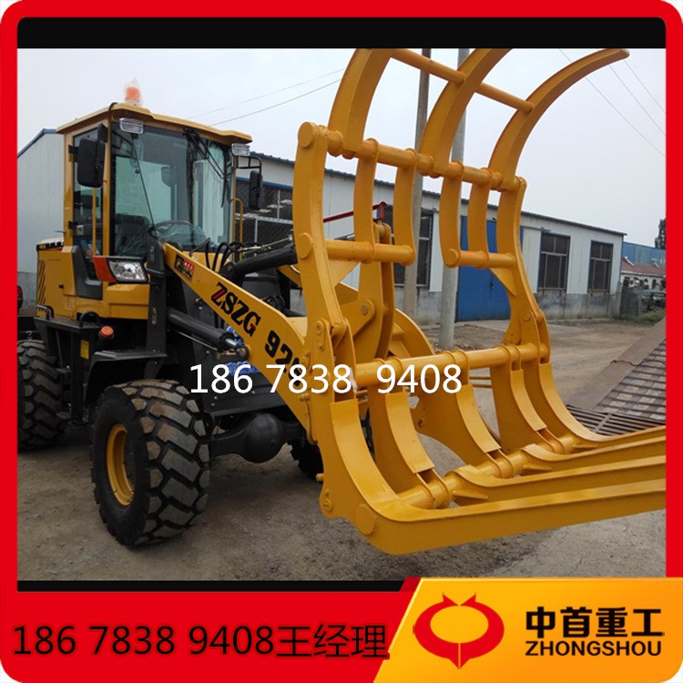 加長臂抓草機(jī)農(nóng)場抓清儲草用裝載機(jī)抓車夾子車廠家直銷