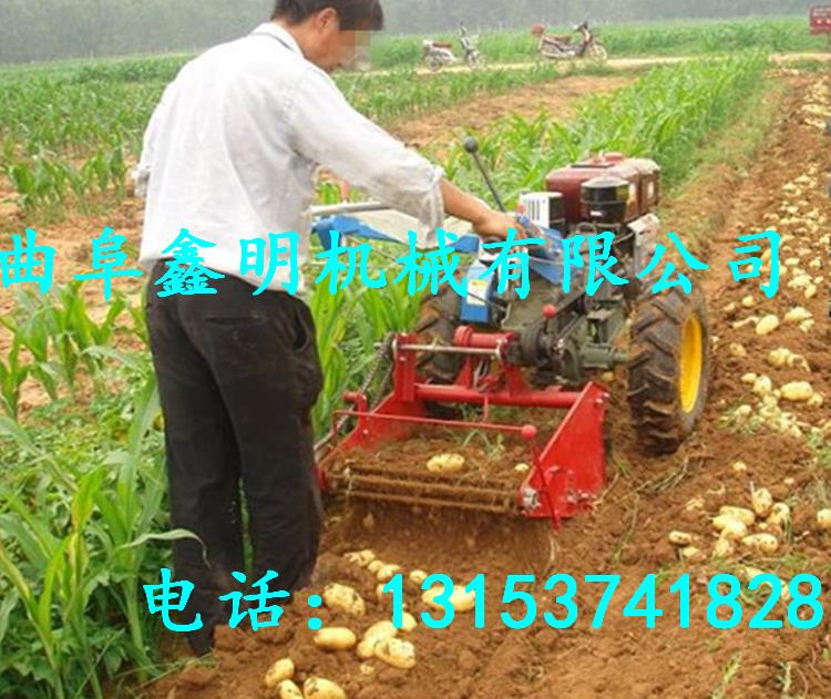 安慶馬鈴薯收獲機圖片 鑫明牌地下根莖農(nóng)作物挖掘機詳細參數(shù)