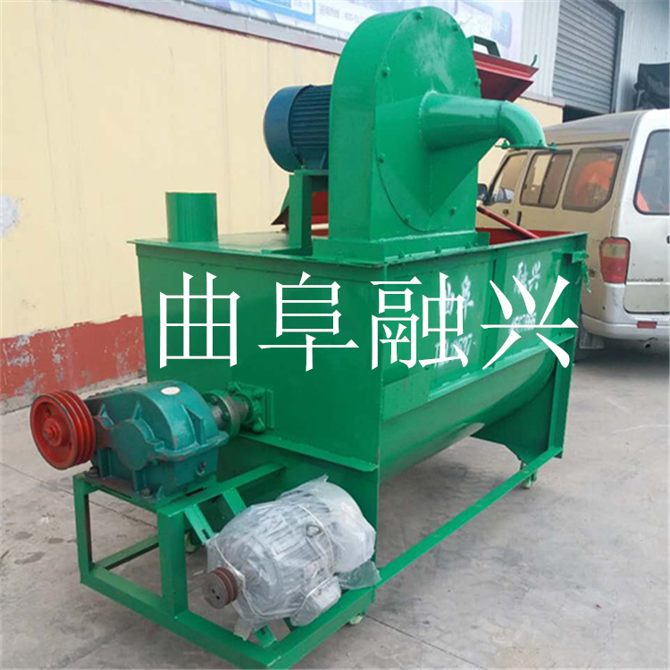 焦作廠家直銷加厚板材自動粉碎混料機(jī)豬飼料攪拌機(jī)