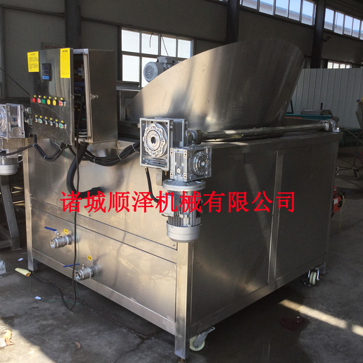 圓形帶攪拌油炸鍋 供應油炸鍋 炸核桃仁油炸機