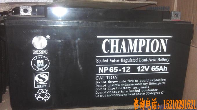 冠軍蓄電池NP65-12V 現貨 NP65-12免維護鉛酸蓄電池