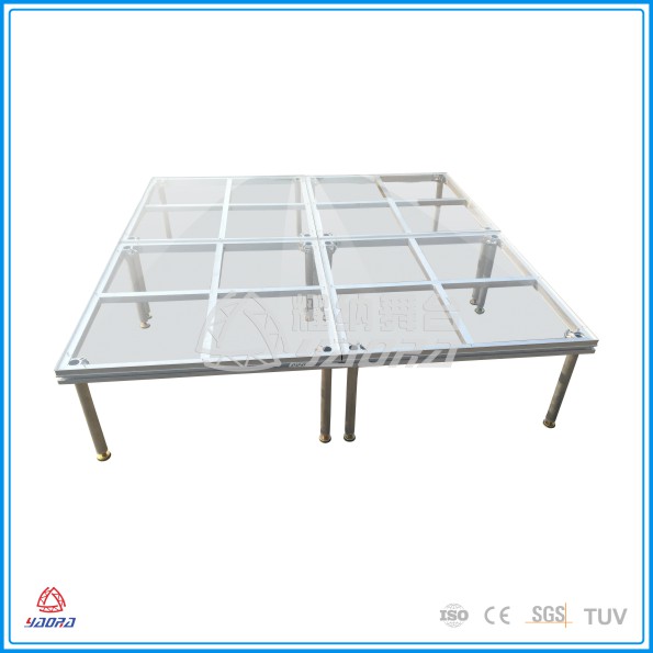 移動(dòng)活動(dòng)舞臺(tái)造型，水晶玻璃面板舞臺(tái)出售
