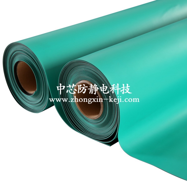 防靜電臺墊 流水線電子廠用防靜電桌墊 實心2mm綠色