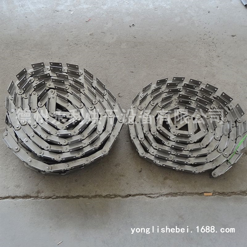 永利烘干直銷不銹鋼鏈條 定制節(jié)距80鏈條 異型節(jié)節(jié)單側彎板輸送鏈