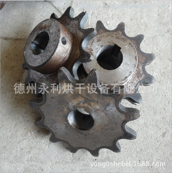 永利烘干加工鏈輪 齒輪 單排雙節(jié)距鏈輪定制加工 各種尺寸均定制
