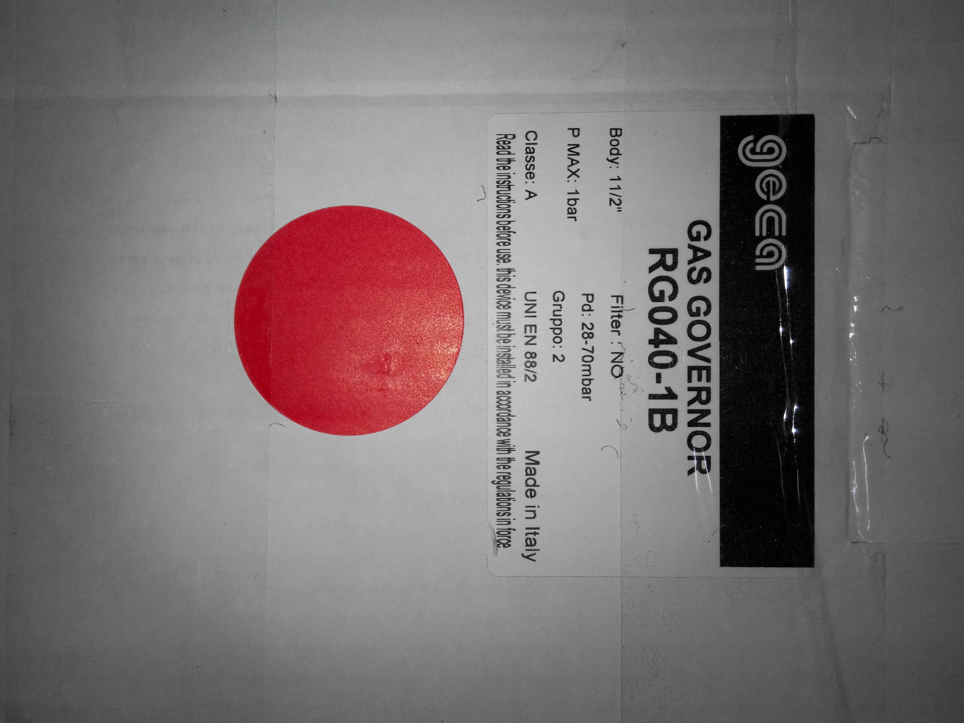 GECA基卡燃氣調壓閥RG040。RG050