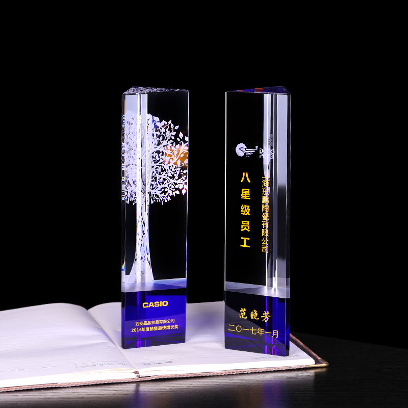銀川企業(yè)活動比賽獎杯，銀川水晶獎杯獎牌廠家