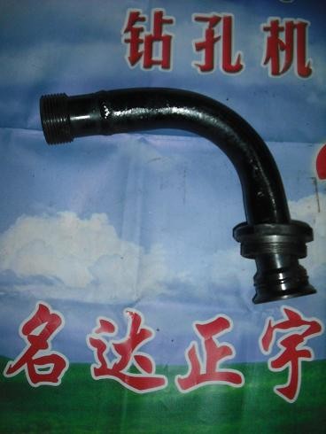 100D潛孔鉆機風(fēng)水管彎頭，宣化鉆機配件，100風(fēng)水管接頭參數(shù)