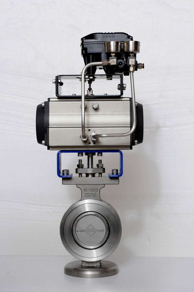 不銹鋼高性能蝶閥 氣動(dòng)對(duì)夾高性能蝶閥D673W-150LB
