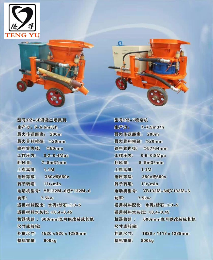PZ 5噴漿機(jī)廠家直銷價(jià)混凝土噴漿機(jī)多少錢臺(tái)混凝土噴射機(jī)