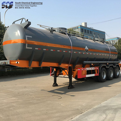 鋼襯塑半掛車 鋼襯塑運(yùn)輸罐 南化科研開發(fā)襯塑罐體滲漏報(bào)警裝置