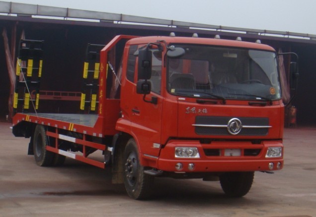 東風(fēng)天錦平板車，8-15噸挖機(jī)運(yùn)輸車配置價格