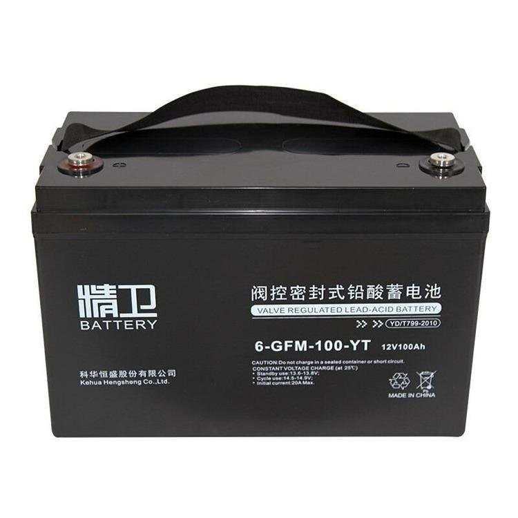 精衛(wèi)蓄電池6-GFM-100-YT 12V100AH免維護鉛酸蓄電瓶UPS不間斷電源
