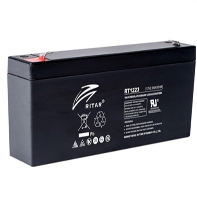 RITAR瑞達蓄電池RT1223 12V2.3AH 儀器儀表 電梯 應急燈配套電池