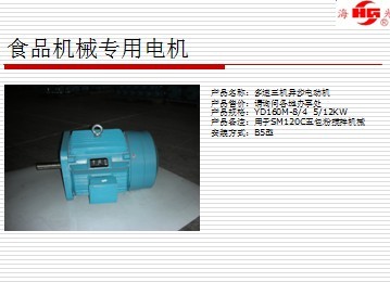YD系列電動機(jī)（食品機(jī)械電機(jī)）