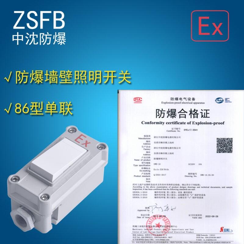 防爆墻壁照明開關(guān)swb-10a/220v 單聯(lián)單控雙控雙聯(lián)一開二開三開86型
