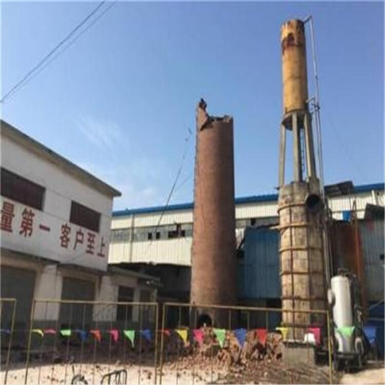 張家港倒煙囪公司.張家港煙囪定向整倒拆除施工
