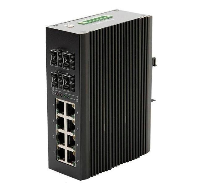 匯聚工業(yè)交換機(jī)4千兆光8千兆電口千兆級(jí)聯(lián)型寬溫工業(yè)以太網(wǎng)交換機(jī)