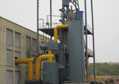 煤氣發(fā)生爐、脫硫塔、扒料裝車機(jī)