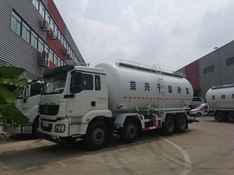 陜西新規(guī)干混砂漿車，延安榆林漢中安康粉粒物料車價格