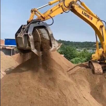 小松200土石分離轉(zhuǎn)篩機  液壓洗沙斗   旋轉(zhuǎn)式篩分籠工廠定制