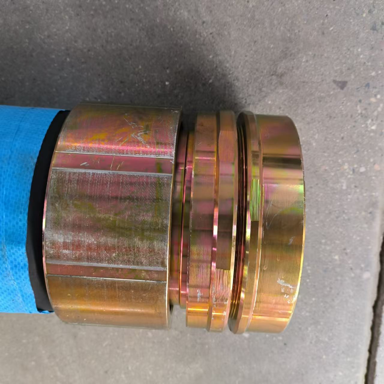河北大口徑橡膠鋼絲編織防爆管BNG-DN150*1000MM化工煤礦用護線管