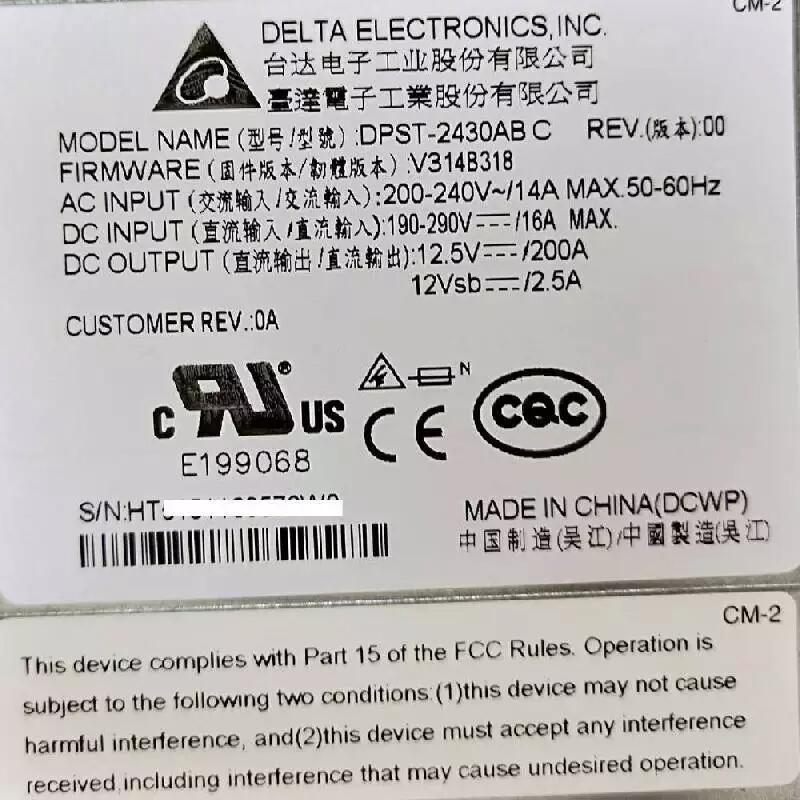 Delta DPST-2430AB C V314B317 2400W 浪潮服務(wù)器熱插拔電源