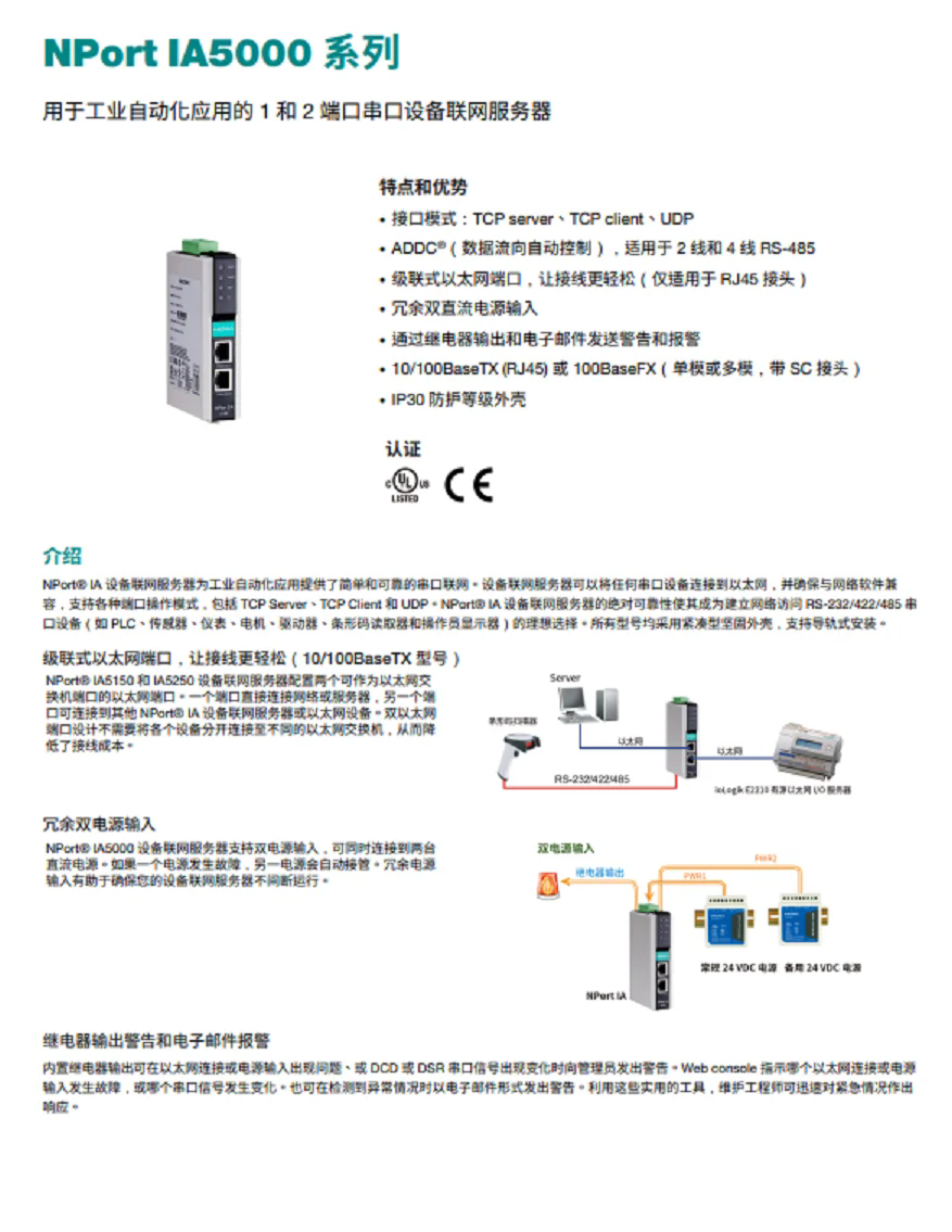NPort IA-5150 IA-5150-M-SC IA-5150-S-SC 