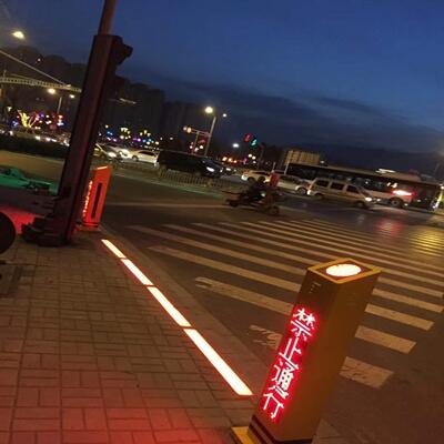 廣西南寧北海欽州桂林紅外感應(yīng)手機(jī)APP語音提示樁行人闖紅燈語音提示樁