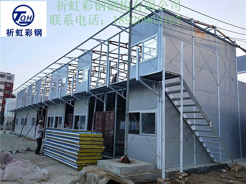 山西太原打包箱彩鋼房工地安裝，承建晉源組裝集裝箱