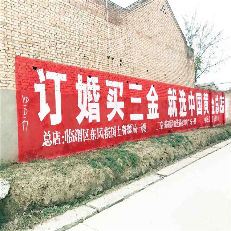固原農(nóng)村墻體廣告協(xié)助珠寶刷涂料廣告