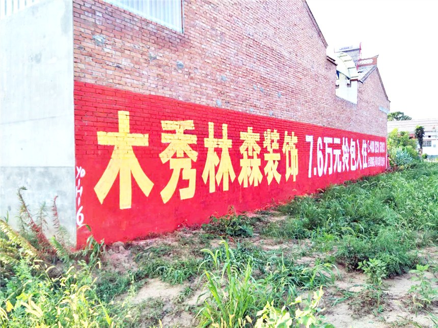 寶雞墻體廣告   寶雞戶外墻體廣告  寶雞墻面寫字廣告
