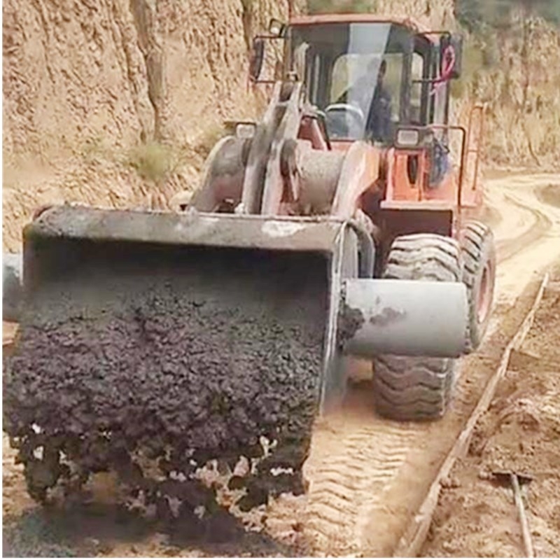 50鏟車安裝2立方攪拌斗 砂漿攪拌均勻 修路設備帶電子稱