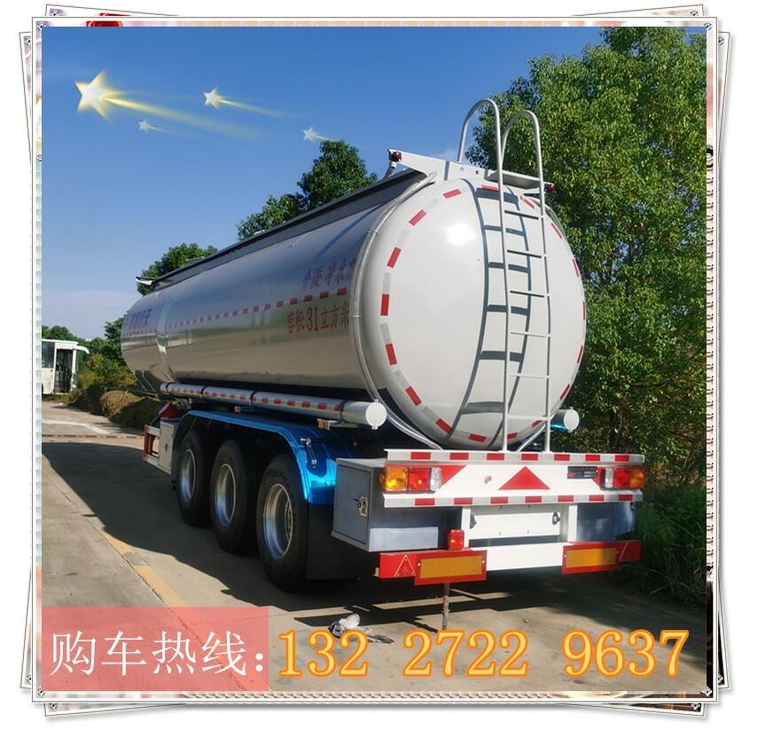 31立方化工液體廢酸 廢堿 危險(xiǎn)品鋼襯塑罐式運(yùn)輸半掛車 廠家批發(fā)