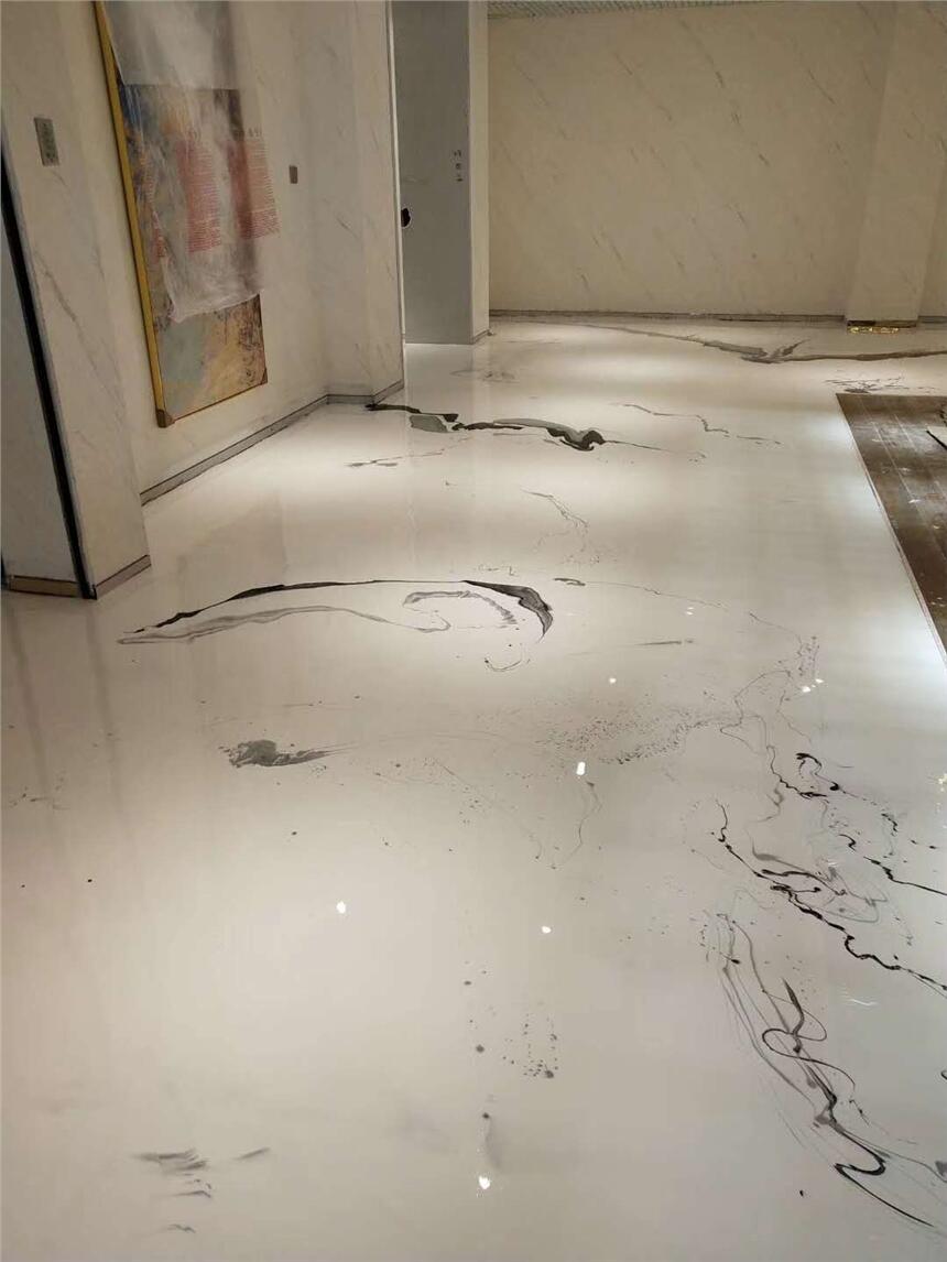 青島市北區(qū)壓花藝術(shù)地坪施工