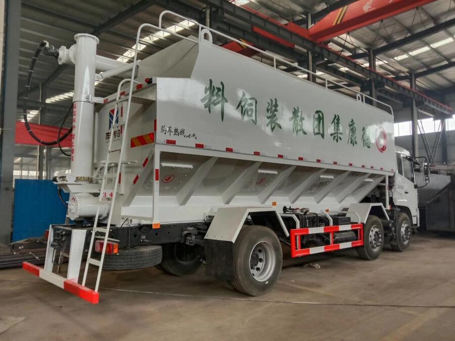 青島四方單橋散裝飼料車價格多少