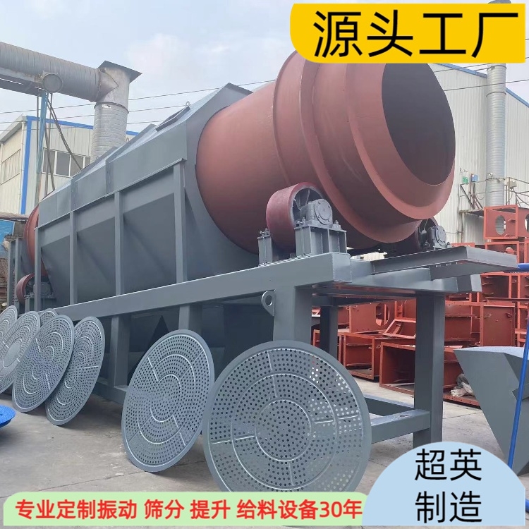 方解石料篩分設(shè)備封閉式滾筒篩砂石機(jī) 轉(zhuǎn)筒篩配件