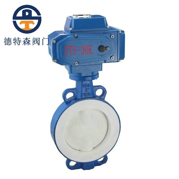 廈門電動(dòng)全襯氟蝶閥D971F46-10Q-16Q  廈門德特森閥門廠