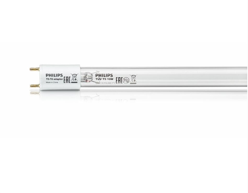 飛利浦TUV 10W T5 with T5-T8 adapters紫外線(xiàn)殺菌燈管G13