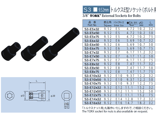 S3-E14X32 S3-E16X32 NAC套筒 刀頭 氣動接頭