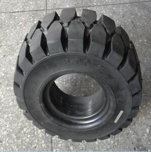 批發(fā)港口車廈工叉車實(shí)心輪胎500-8升降機(jī)輪胎