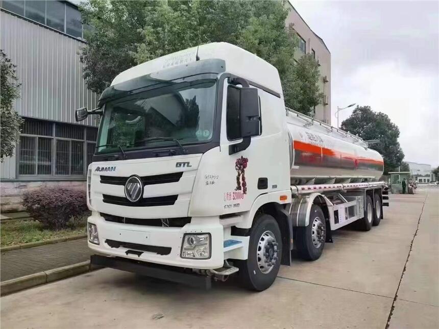 國(guó)六福田前四后八20噸鋁合金油罐車運(yùn)油車價(jià)格