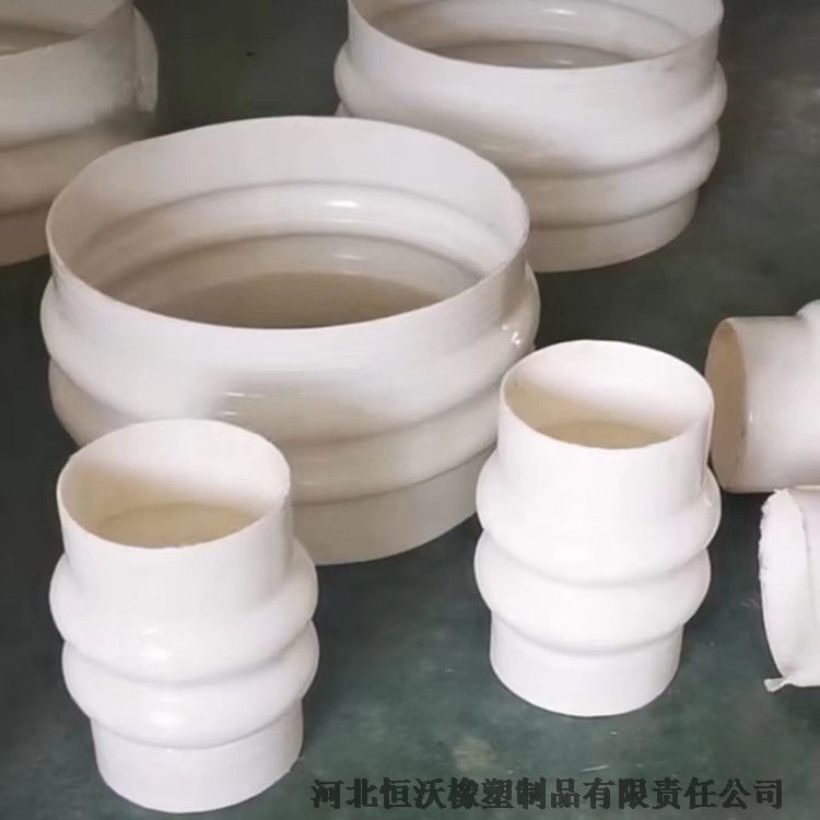 紅色大口徑帶鼓肚硅膠軟連接 耐溫振動(dòng)篩硅膠管  硅膠短接 恒沃橡塑